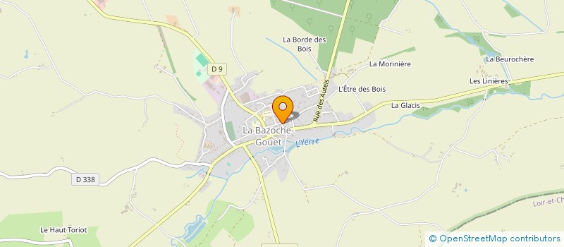 localisation de l'entreprise SARL GARAGE DIDIER DUBOIL à LA BAZOCHE-GOUET