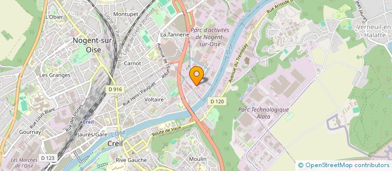 localisation de l'entreprise SARL GARAGE DORDAQUY PERE ET FILS  NOGENT-SUR-OISE