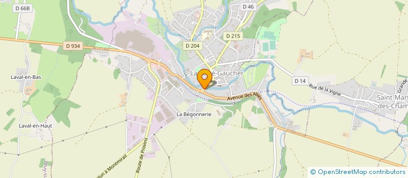 localisation de l'entreprise SARL GARAGE DU CENTRE à LA FERTE-GAUCHER