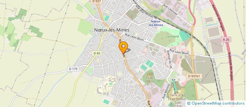 localisation de l'entreprise SARL GARAGE DU CENTRE  NUX-LES-MINES