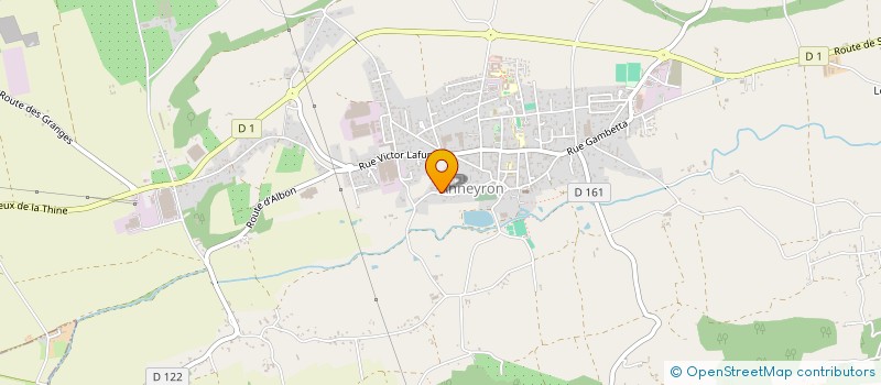 localisation de l'entreprise SARL GARAGE DU CENTRE  SAINT RAMBERT D'ALBON