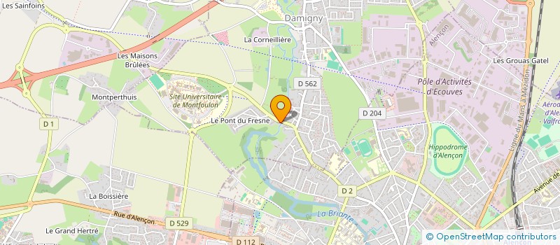 localisation de l'entreprise SARL GARAGE DU FRESNE à DAMIGNY