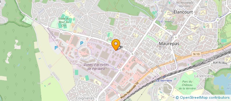 localisation de l'entreprise SARL GARAGE DU PONT DE CHEVREUSE  COIGNIERES