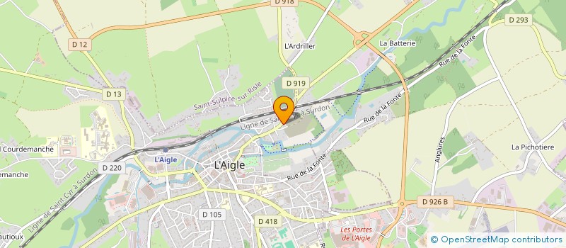 localisation de l'entreprise SARL GARAGE DU PONT DU CYGNE à L'AIGLE