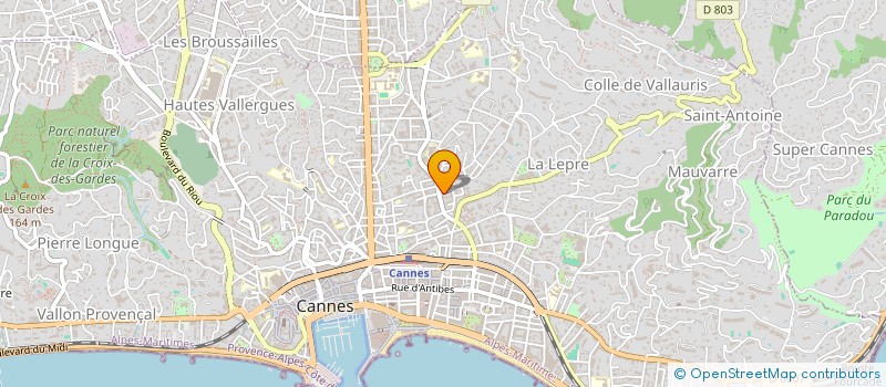 localisation de l'entreprise SARL GARAGE DU PRADO  CANNES