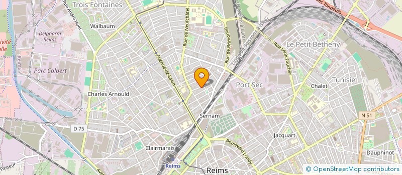 localisation de l'entreprise SARL GARAGE DU VAL à REIMS