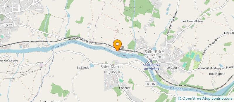 localisation de l'entreprise SARL GARAGE DUBOIS à SAINT-BRICE-SUR-VIENNE
