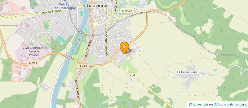 localisation de l'entreprise SARL GARAGE DUPONT à CHAUVIGNY