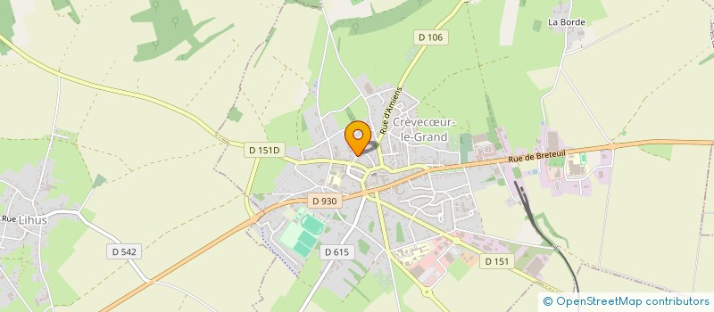 localisation de l'entreprise SARL GARAGE DUVAL PERE ET FILS  CREVECUR-LE-GRAND