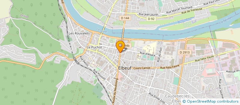 localisation de l'entreprise SARL GARAGE ETIENNE à ELBEUF