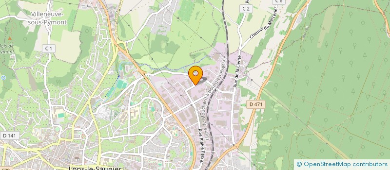 localisation de l'entreprise SARL GARAGE FRANCHEQUIN à LONS-LE-SAUNIER