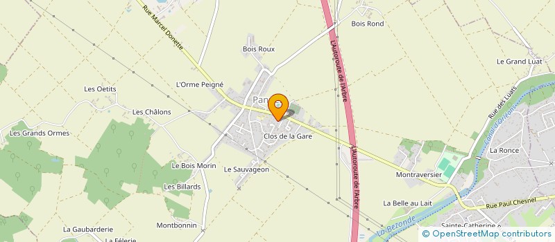 localisation de l'entreprise SARL GARAGE GAUTHIER à PANNES