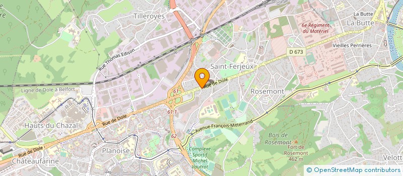 localisation de l'entreprise SARL GARAGE GIRARD à BESANCON