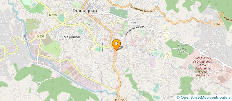 localisation de l'entreprise SARL GARAGE GREGU à DRAGUIGNAN