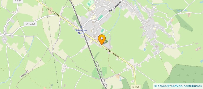 localisation de l'entreprise SARL GARAGE HANNECART PERE & FILS  SAINS-DU-NORD