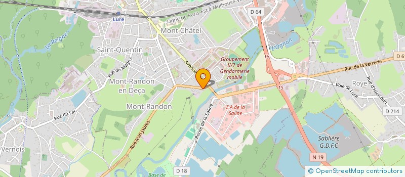 localisation de l'entreprise SARL GARAGE INTEGRAL  LURE