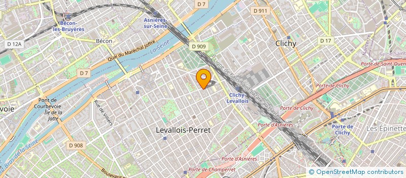 localisation de l'entreprise SARL GARAGE JACKIE à LEVALLOIS-PERRET