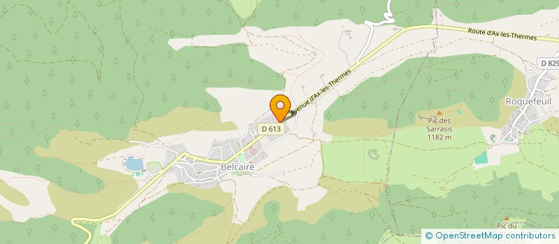 localisation de l'entreprise SARL GARAGE LACROIX  BELCAIRE