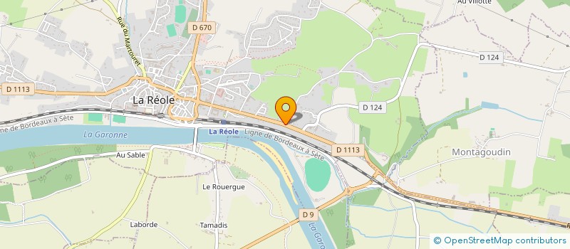 localisation de l'entreprise SARL GARAGE LAURENT COUTEAUT  LA REOLE