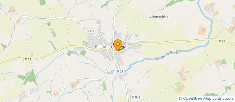 localisation de l'entreprise SARL GARAGE LEBAUDY à BELLOU-EN-HOULME