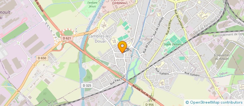 localisation de l'entreprise SARL GARAGE LECLERCQ  LAMBRES-LEZ-DOUAI