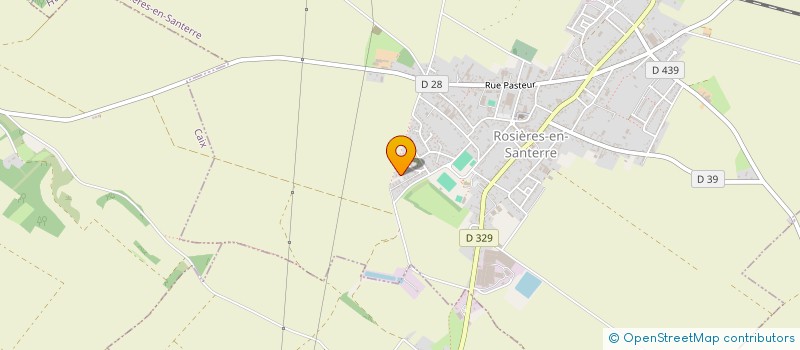 localisation de l'entreprise SARL GARAGE LENGLET à ROSIERES-EN-SANTERRE