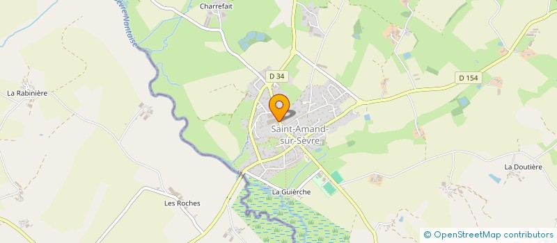 localisation de l'entreprise SARL GARAGE MERLE  SAINT-AMAND-SUR-SEVRE