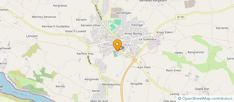 localisation de l'entreprise SARL GARAGE NICOLAS à PLOUGUERNEAU