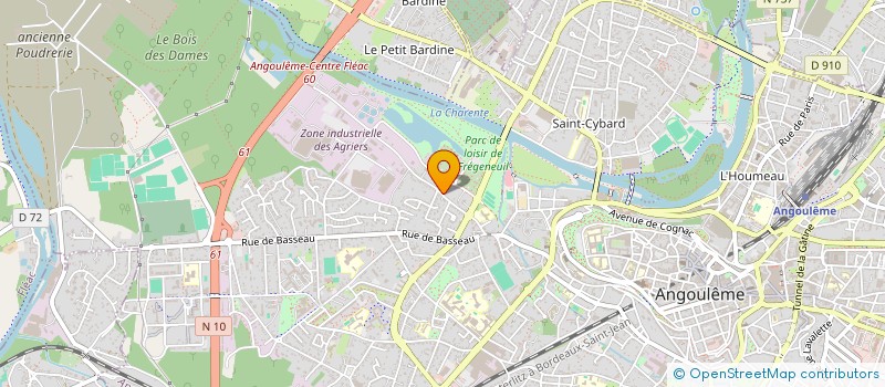 localisation de l'entreprise SARL GARAGE PELLETIER à ANGOULEME