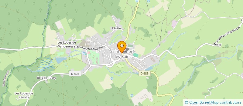 localisation de l'entreprise SARL GARAGE PETILLOT à SAINT-HONORE-LES-BAINS