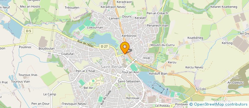 localisation de l'entreprise SARL GARAGE RAGUENES à SAINT-RENAN
