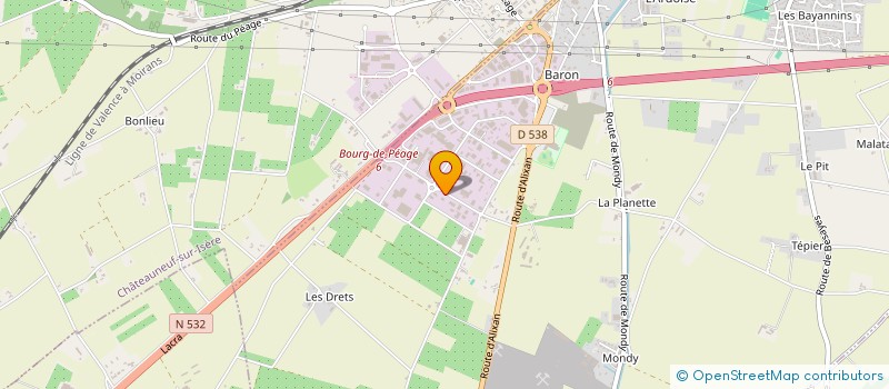 localisation de l'entreprise SARL GARAGE REVOL à BOURG-DE-PEAGE