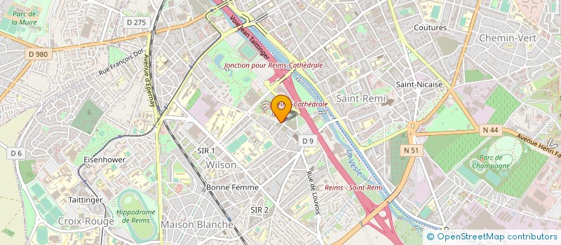 localisation de l'entreprise SARL GARAGE ROBIN  REIMS