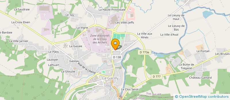 localisation de l'entreprise SARL GARAGE ROBLIN à LA GACILLY