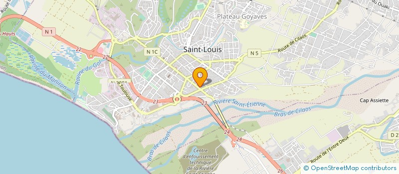 localisation de l'entreprise SARL GARAGE S2H à SAINT-LOUIS