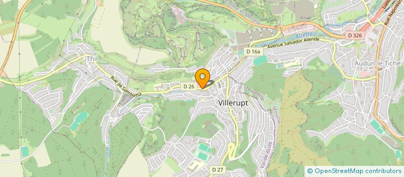 localisation de l'entreprise SARL GARAGE SAINT CHRISTOPHE  VILLERUPT