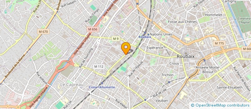 localisation de l'entreprise SARL GARAGE SOFIA à ROUBAIX