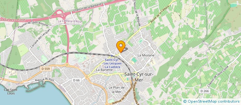 localisation de l'entreprise SARL GARAGE ST CYR à SAINT-CYR-SUR-MER