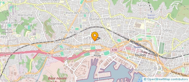 localisation de l'entreprise SARL GARAGE ST JOSEPH  TOULON