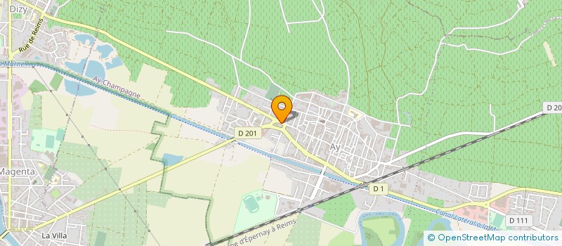 localisation de l'entreprise SARL GARAGE TRIBOUILLOIS  AY-CHAMPAGNE