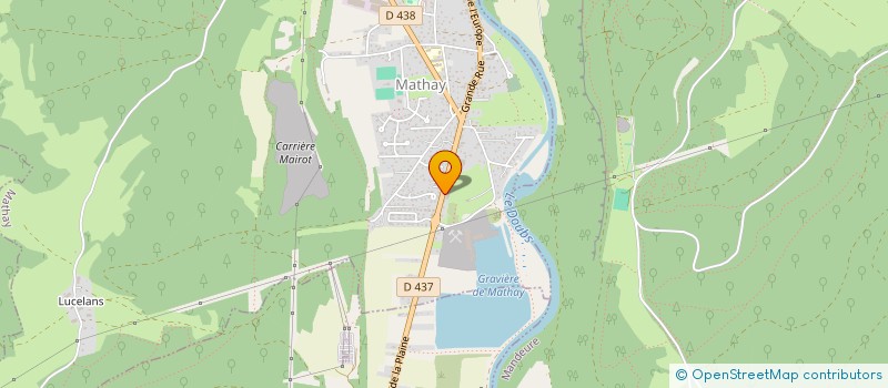 localisation de l'entreprise SARL GARAGE WILLY WOLF  MATHAY