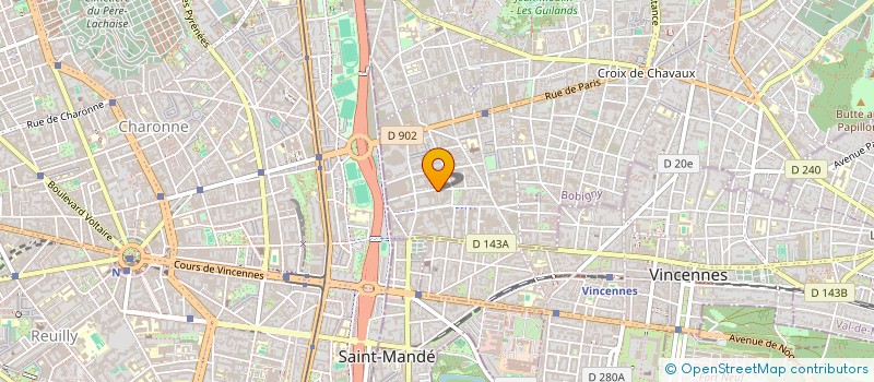 localisation de l'entreprise SARL GARAULT  MONTREUIL