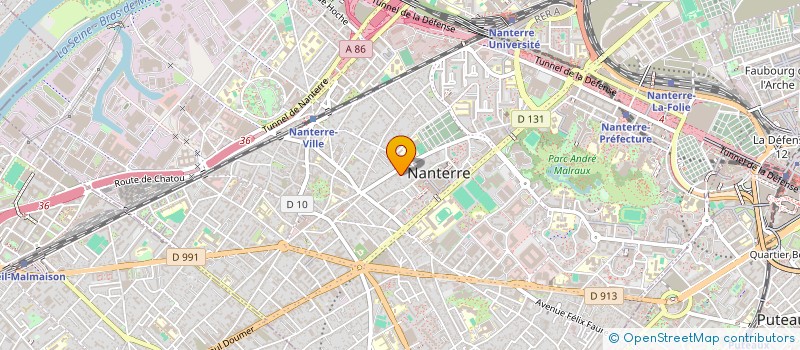localisation de l'entreprise SARL GARDIENNAGE PRIVEE FRANCE SECURITE à NANTERRE