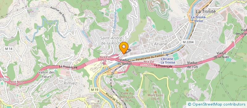 localisation de l'entreprise SARL GARDIENNAGE SECURITE AZUR à NICE