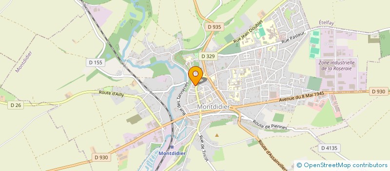 localisation de l'entreprise SARL GARDIN à MONTDIDIER