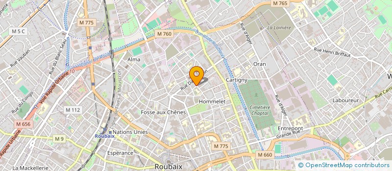 localisation de l'entreprise SARL GARFA à ROUBAIX