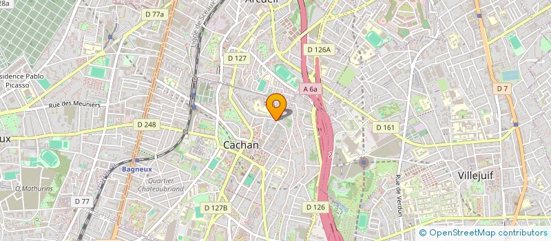 localisation de l'entreprise SARL GARLANDE 01 à CACHAN
