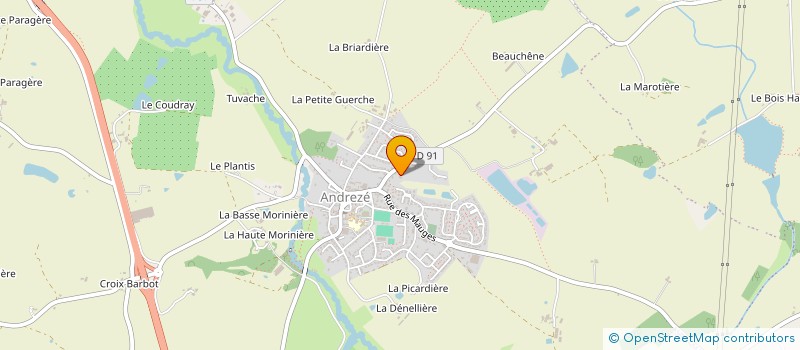 localisation de l'entreprise SARL GARNIER à BEAUPREAU-EN-MAUGES