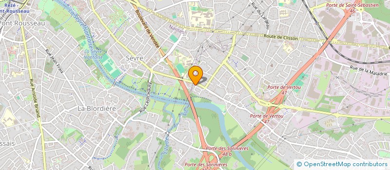 localisation de l'entreprise SARL GARNIER BERTRAND  VERTOU