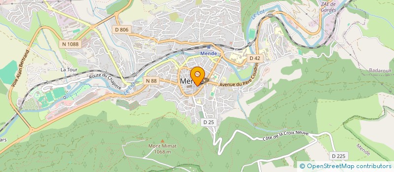 localisation de l'entreprise SARL GARREL ET MARC  MENDE